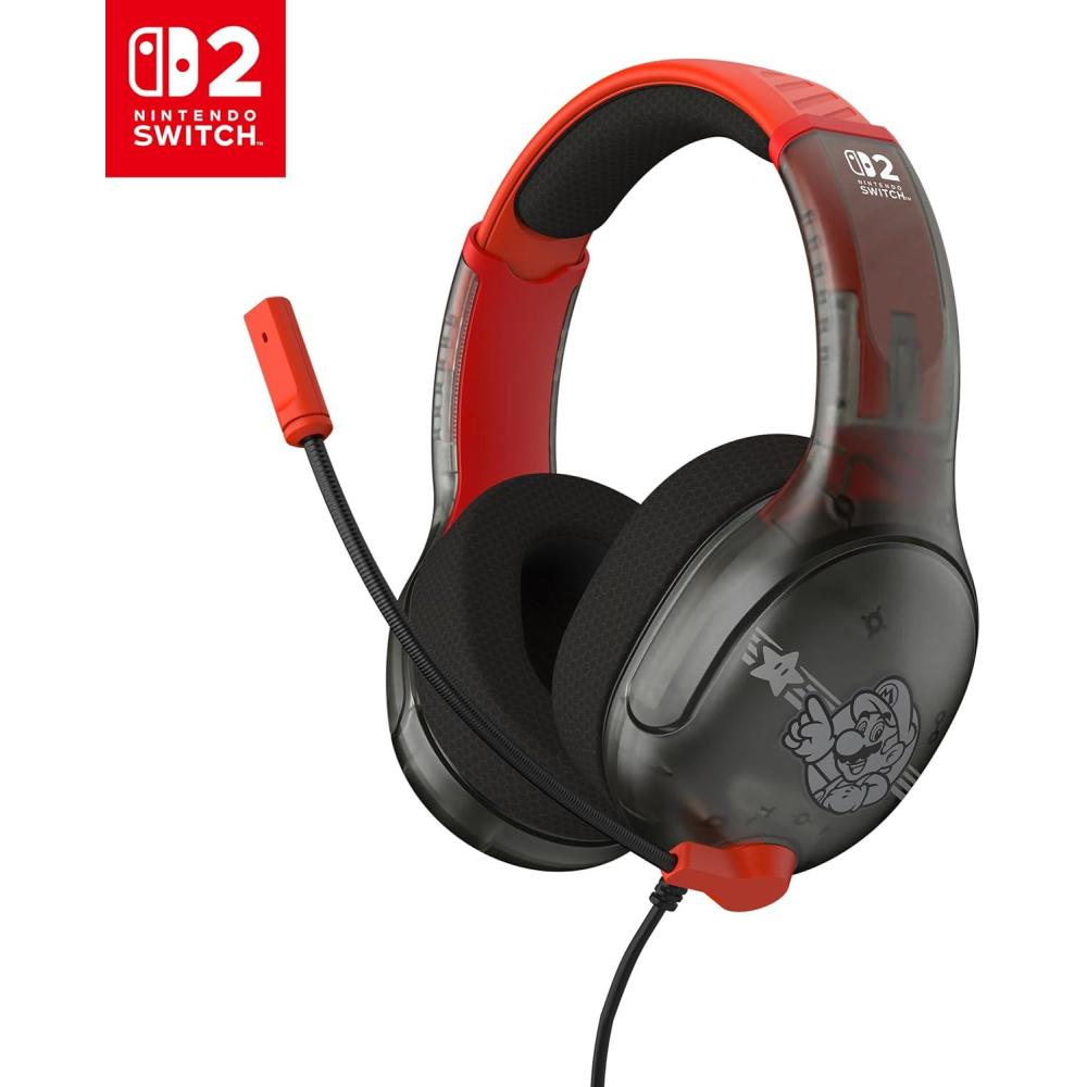 imageTurtle Beach Airlite Fit Wired Gaming Headset Mario Star Officially Licensed for Nintendo Switch 2 Nintendo Switch Durable LightweightMario Star