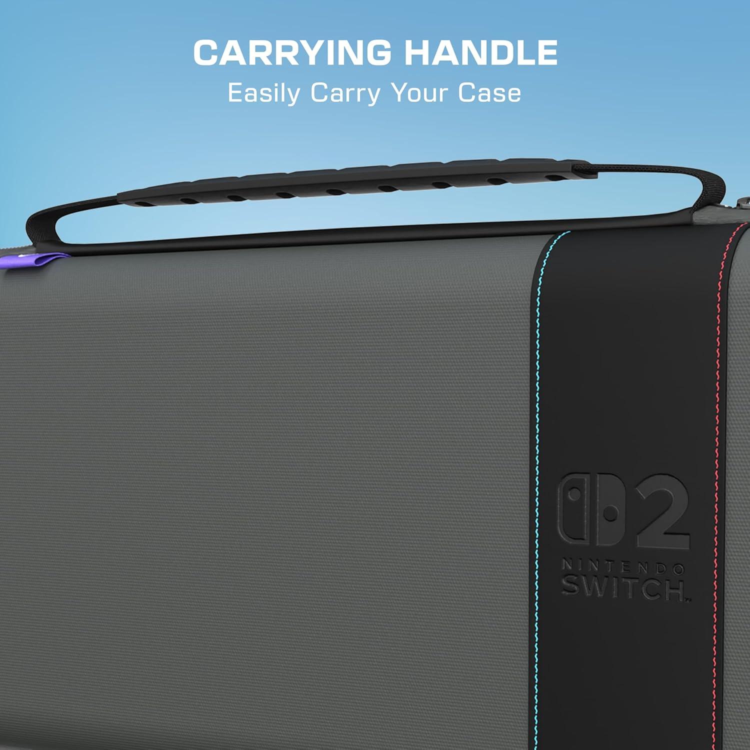 imageTurtle Beach PlayTrek Travel Case Koopa Troop Nintendo Switch 2 Nintendo Switch Nintendo Switch OLED Model Storage Protection Game Card Holder Hard Shell GlowintheDarkCharcoal Black
