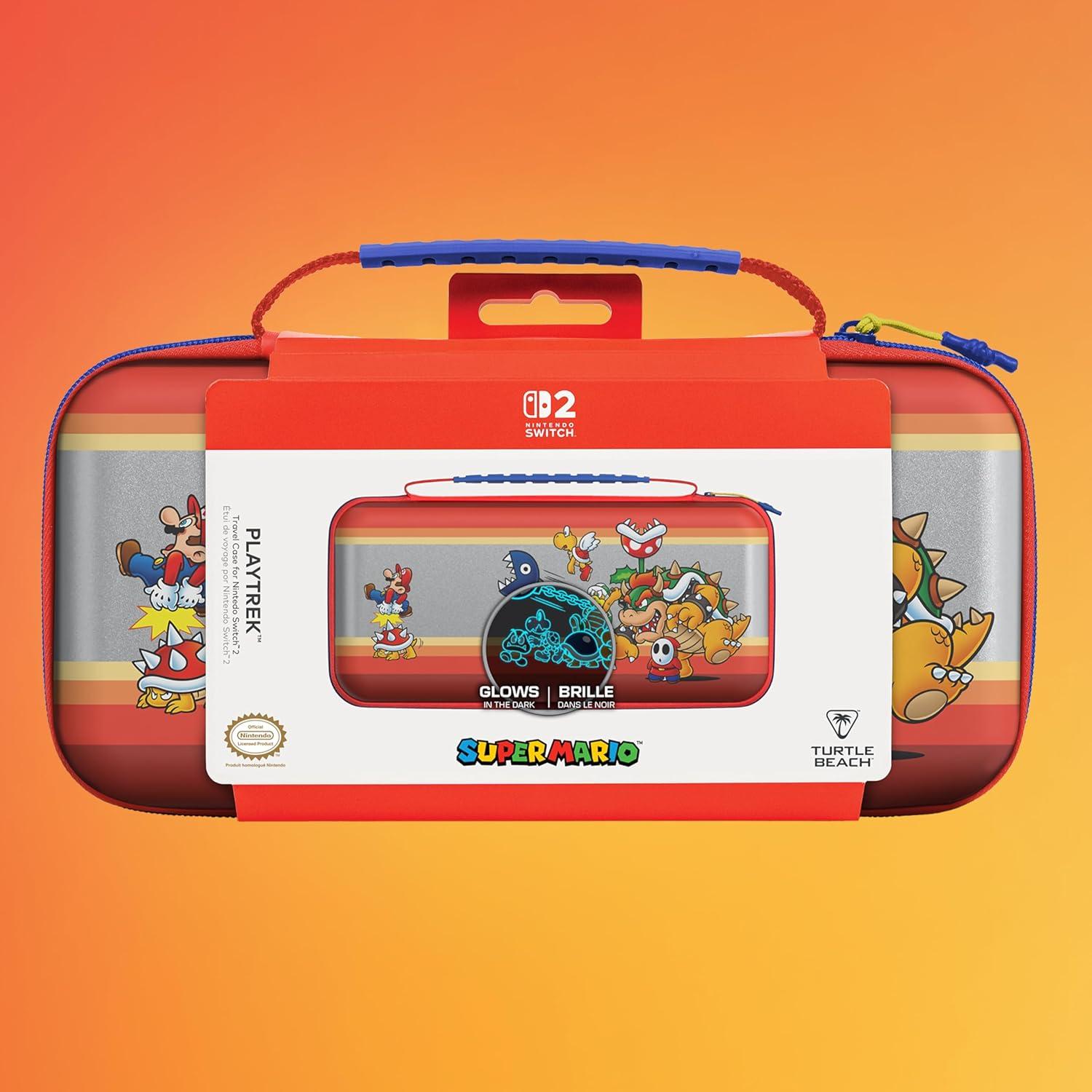 imageTurtle Beach PlayTrek Travel Case Koopa Troop Nintendo Switch 2 Nintendo Switch Nintendo Switch OLED Model Storage Protection Game Card Holder Hard Shell GlowintheDarkKoopa Troop