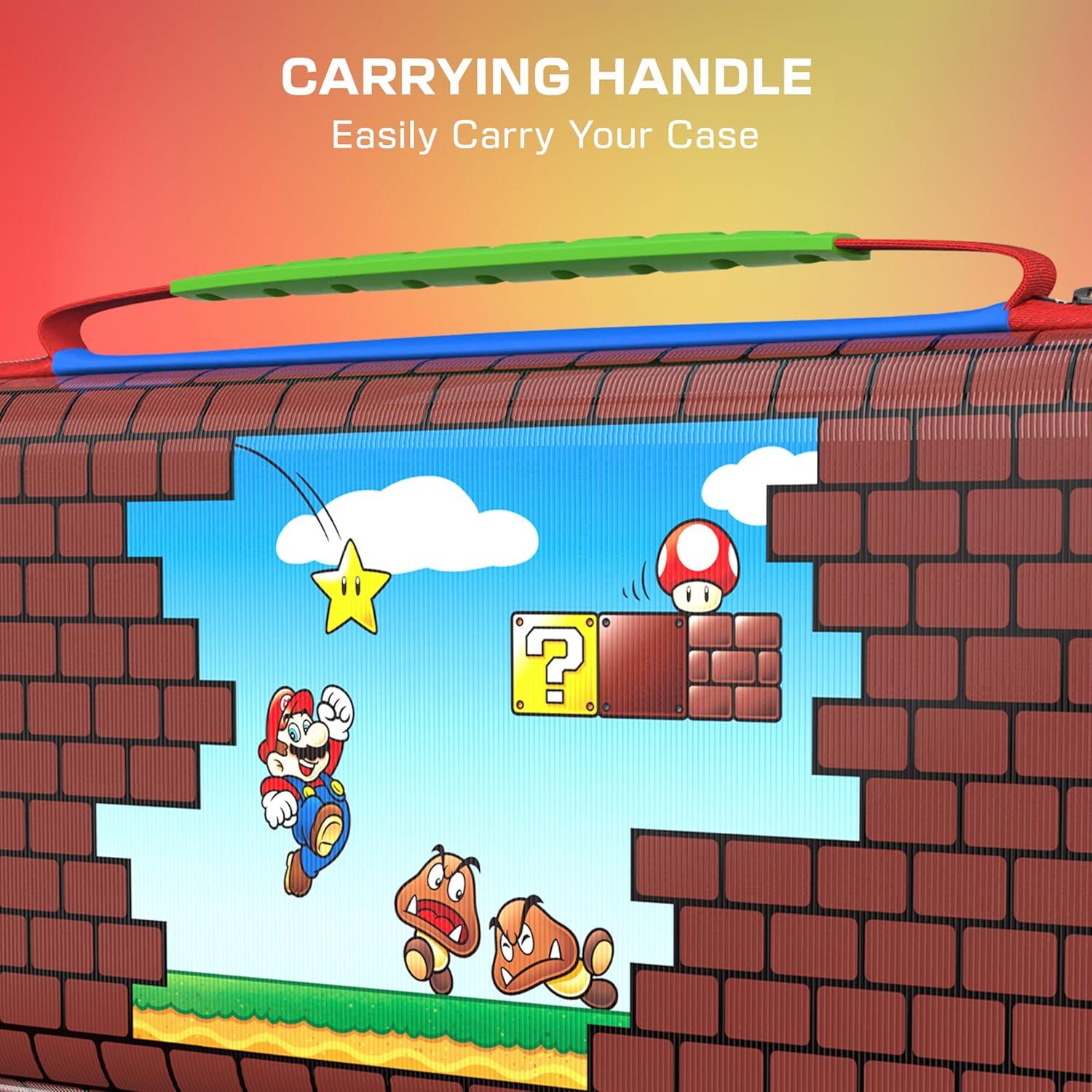 imageTurtle Beach PlayTrek Travel Case Koopa Troop Nintendo Switch 2 Nintendo Switch Nintendo Switch OLED Model Storage Protection Game Card Holder Hard Shell GlowintheDarkMario Bricks