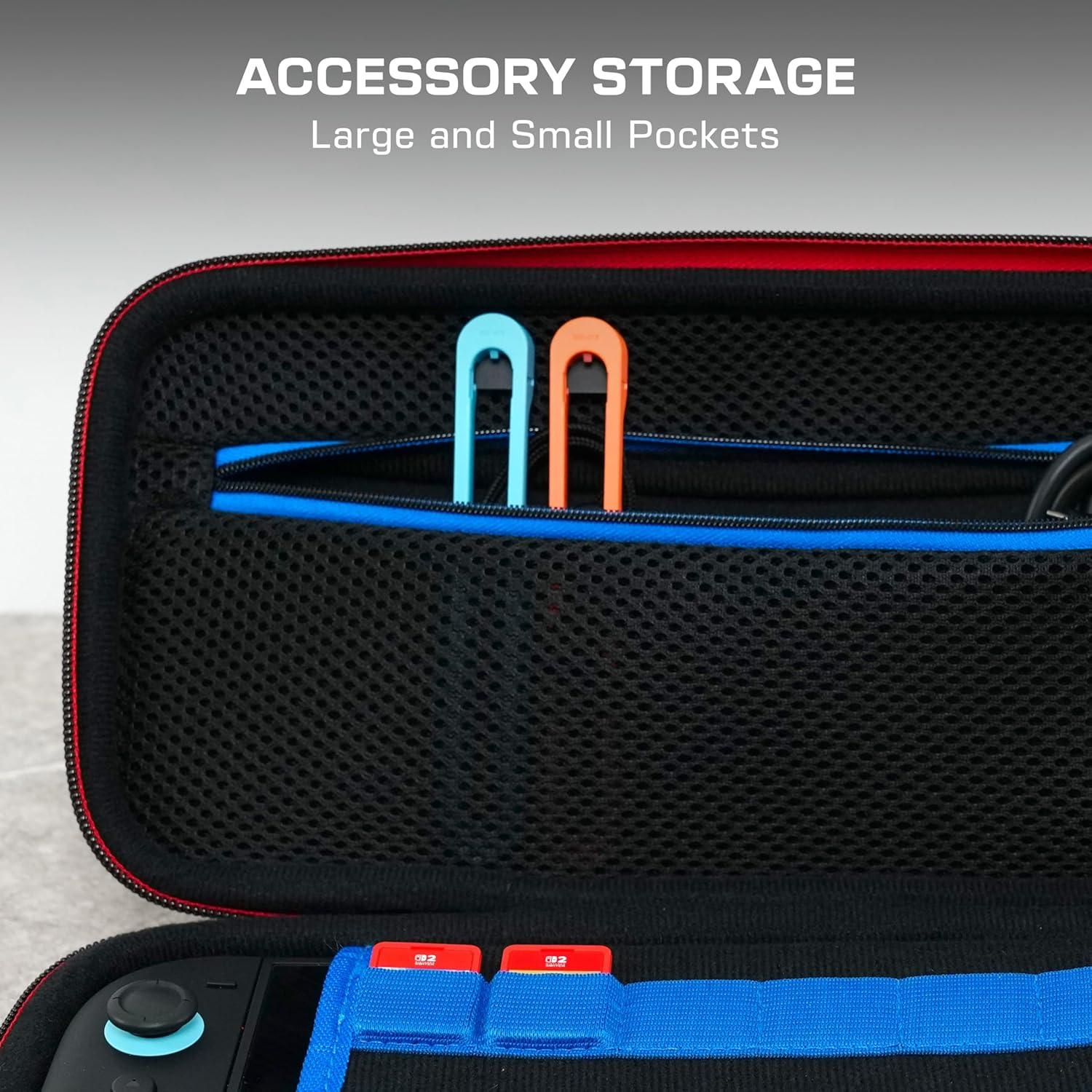 imageTurtle Beach PlayTrek Travel Case Koopa Troop Nintendo Switch 2 Nintendo Switch Nintendo Switch OLED Model Storage Protection Game Card Holder Hard Shell GlowintheDarkMario Bricks