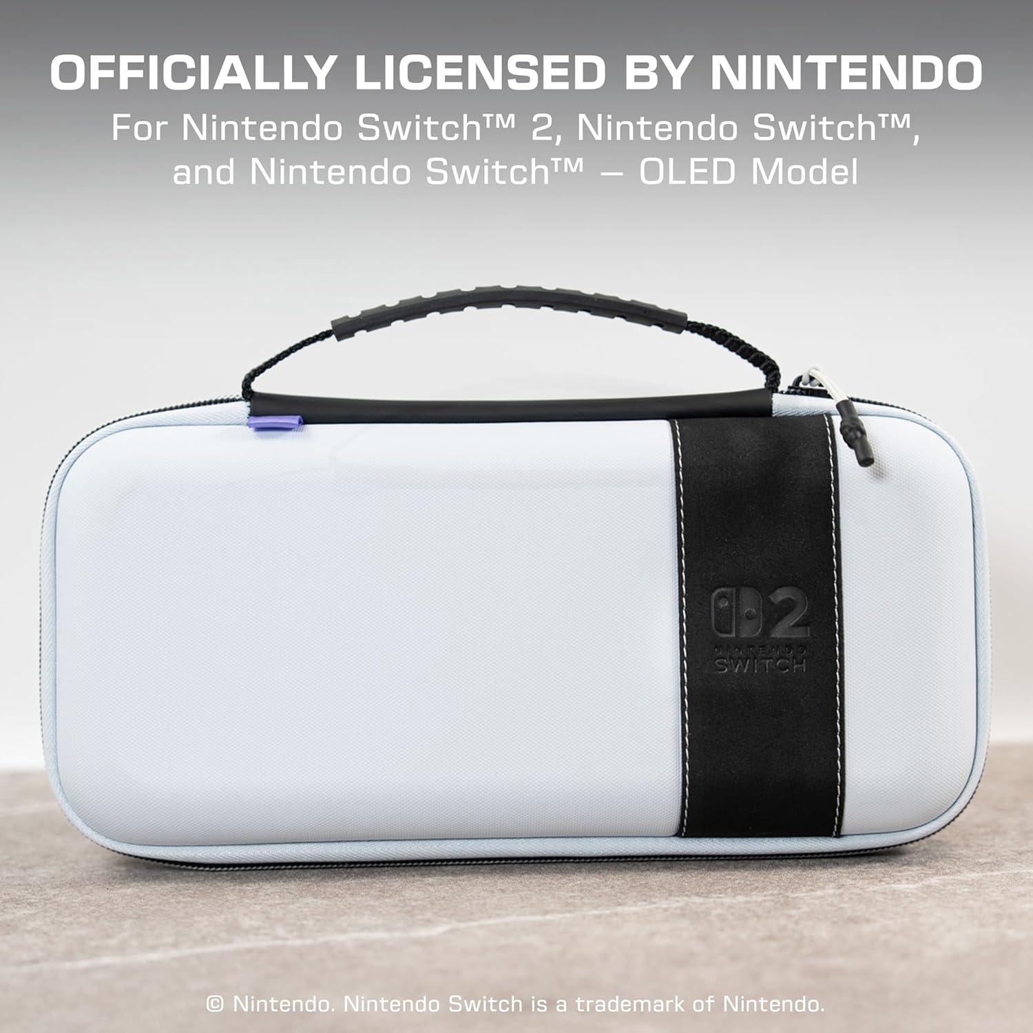 imageTurtle Beach PlayTrek Travel Case Koopa Troop Nintendo Switch 2 Nintendo Switch Nintendo Switch OLED Model Storage Protection Game Card Holder Hard Shell GlowintheDarkStellar White
