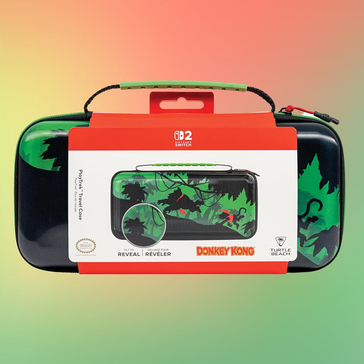 imageTurtle Beach PlayTrek Travel Case Koopa Troop Nintendo Switch 2 Nintendo Switch Nintendo Switch OLED Model Storage Protection Game Card Holder Hard Shell GlowintheDarkDonkey Kong