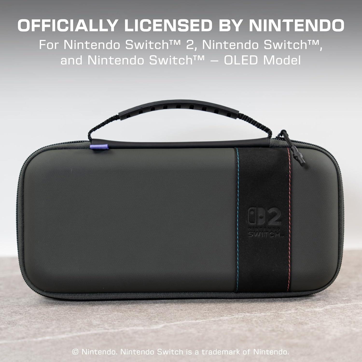 imageTurtle Beach PlayTrek Travel Case Koopa Troop Nintendo Switch 2 Nintendo Switch Nintendo Switch OLED Model Storage Protection Game Card Holder Hard Shell GlowintheDarkCharcoal Black