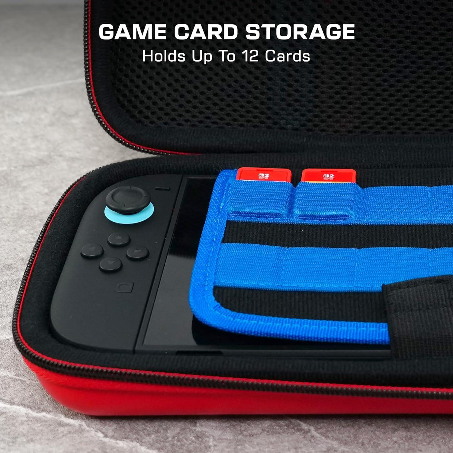 imageTurtle Beach PlayTrek Travel Case Koopa Troop Nintendo Switch 2 Nintendo Switch Nintendo Switch OLED Model Storage Protection Game Card Holder Hard Shell GlowintheDarkMario Bricks