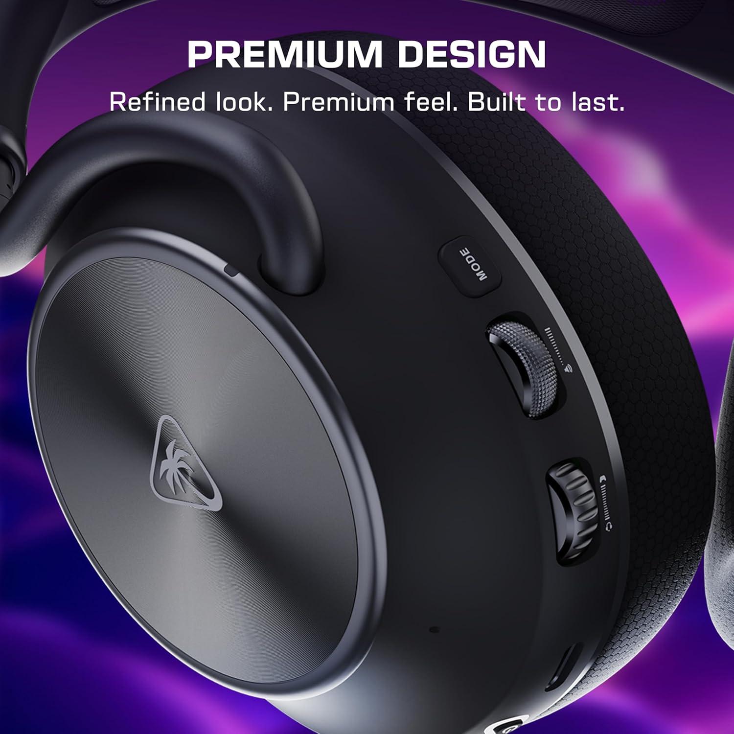 imageTurtle Beach Stealth Pro II Premium Wireless Gaming Headset for Xbox Series XS PS5 PS4 PC HiRes Audio Dolby Atmos Active Noise Cancellation Simultaneous Bluetooth 24bit Audio WhiteBlack