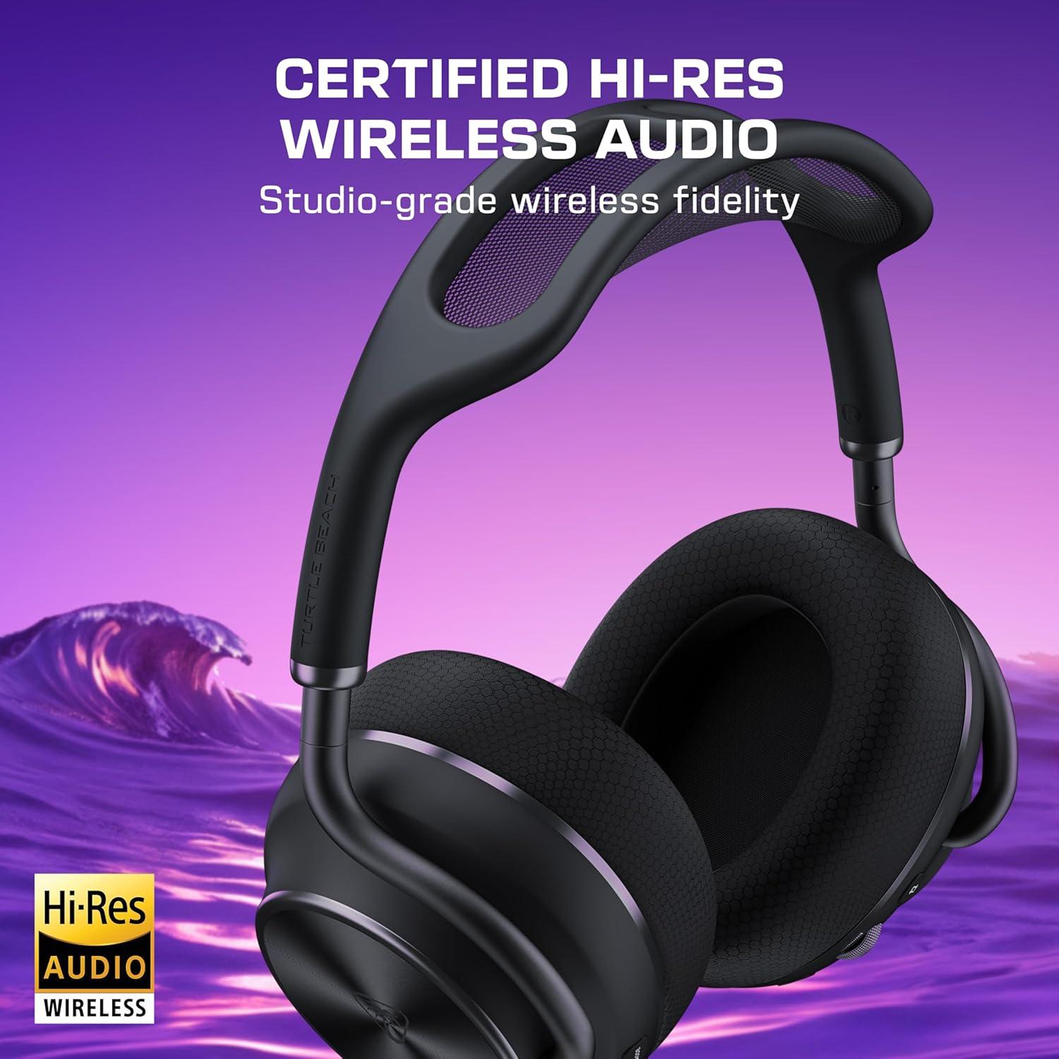 imageTurtle Beach Stealth Pro II Premium Wireless Gaming Headset for Xbox Series XS PS5 PS4 PC HiRes Audio Dolby Atmos Active Noise Cancellation Simultaneous Bluetooth 24bit Audio WhiteBlack