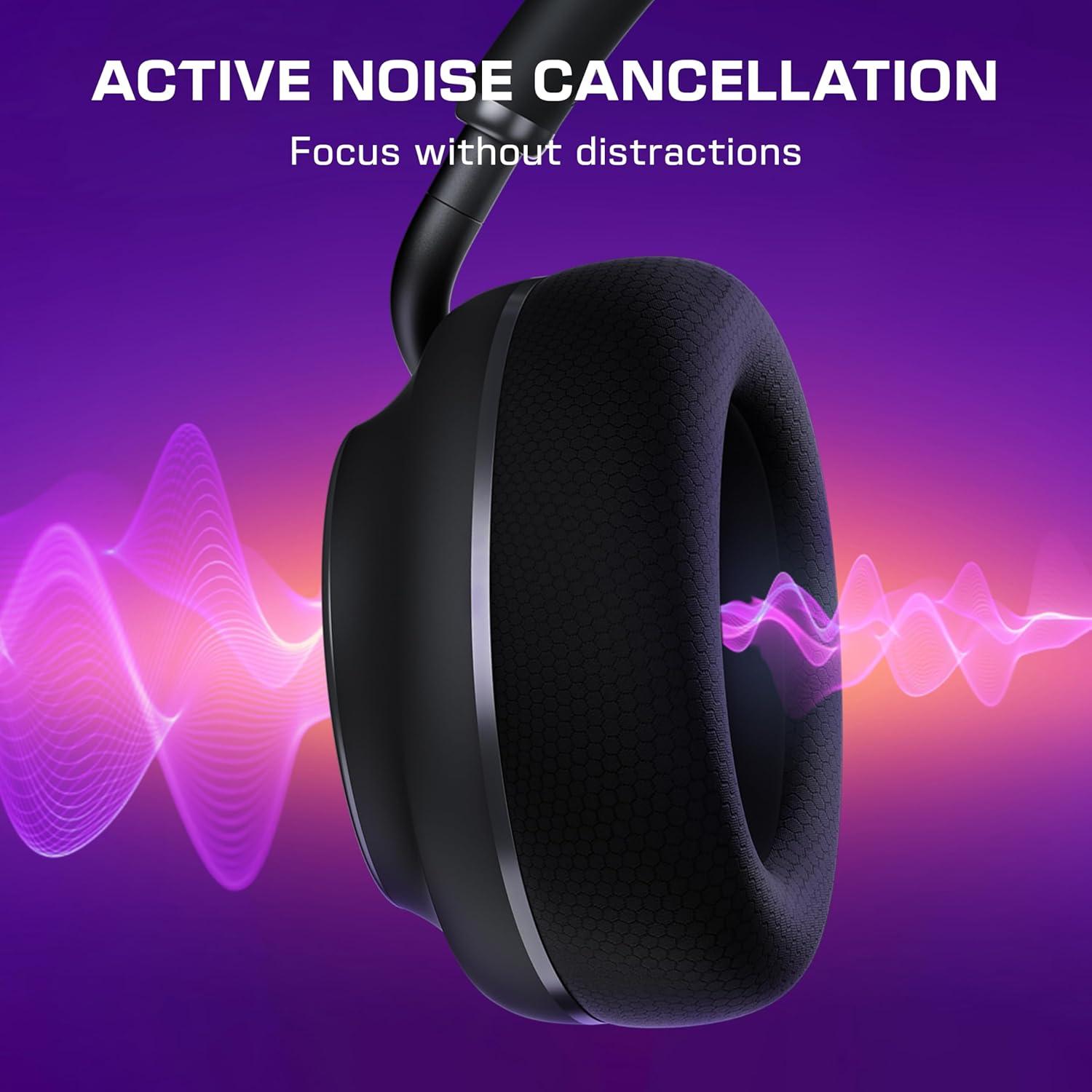 imageTurtle Beach Stealth Pro II Premium Wireless Gaming Headset for Xbox Series XS PS5 PS4 PC HiRes Audio Dolby Atmos Active Noise Cancellation Simultaneous Bluetooth 24bit Audio WhiteBlack