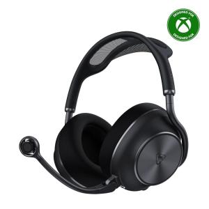 Turtle Beach Stealth Pro II Premium Wireless Gaming Headset for Xbox Series X|S, PS5, PS4, PC – Hi-Res Audio, Dolby Atmos, Active Noise Cancellation, Simultaneous Bluetooth, 24-bit Audio – White(Black)