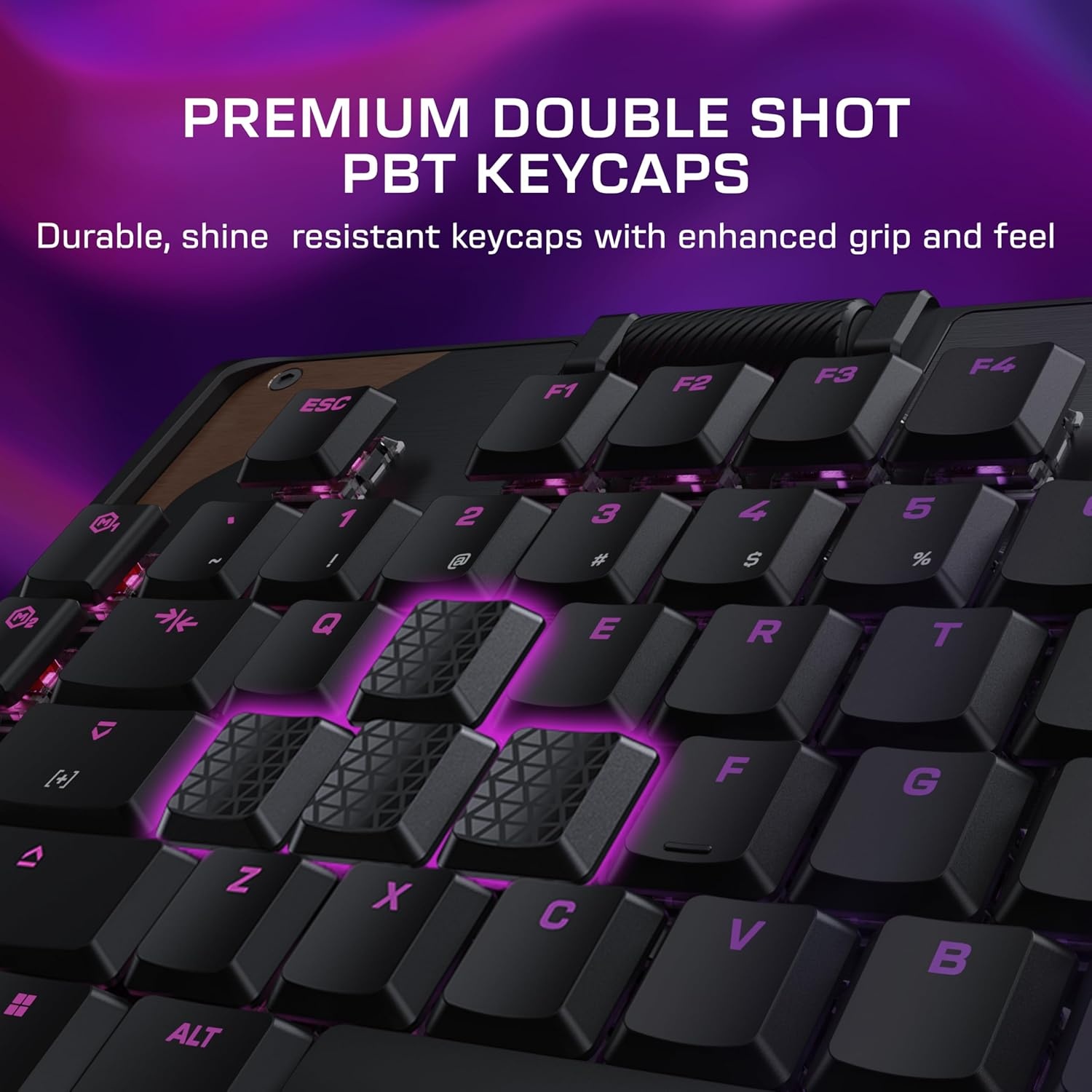imageTurtle Beach Command Series KB7 TKL Wired Gaming Keyboard 43 Touchscreen Command Display Titan LowProfile Hall Effect Switches Double Shot PBT Keycaps True 8K Polling PerKey RGB LightingKB5 Keyboard