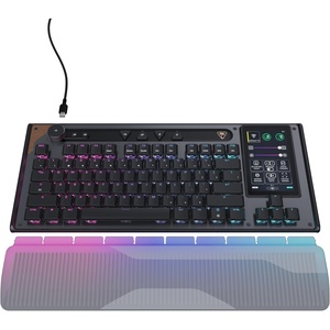 Turtle Beach Command Series KB7 TKL Wired Gaming Keyboard, 4.3” Touchscreen Command Display, Titan Low-Profile Hall Effect Switches, Double Shot PBT Keycaps, True 8K Polling, PerKey RGB Lighting(KB7 Keyboard)