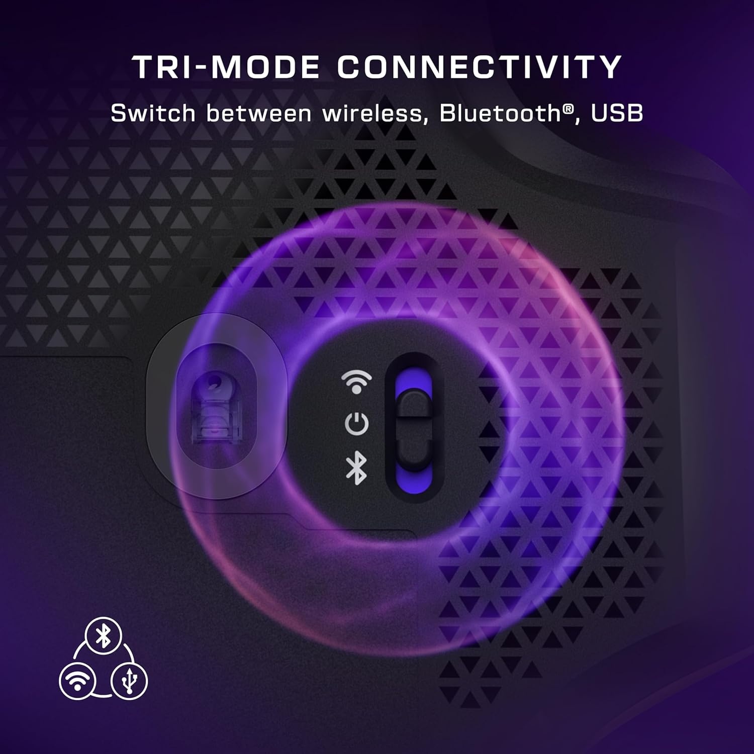 image:imageTurtle Beach Command Series MC7 Wireless Gaming Mouse BuiltIn Touchscreen Command Display True 8K Polling OwlEye 30K DPI Optical Sensor TriMode Connectivity Titan Optical Switches Charge DockMC7 Wireless Mouse