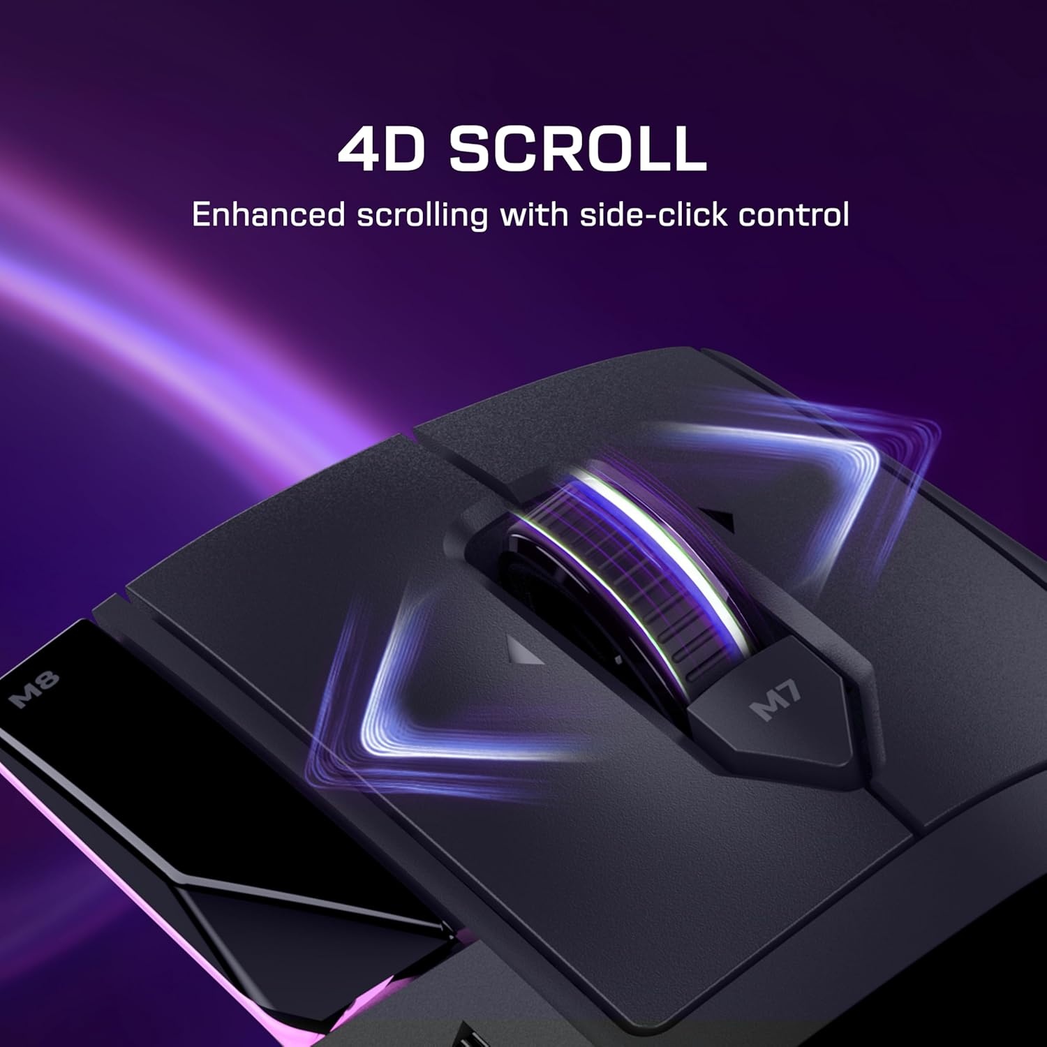 image:imageTurtle Beach Command Series MC7 Wireless Gaming Mouse BuiltIn Touchscreen Command Display True 8K Polling OwlEye 30K DPI Optical Sensor TriMode Connectivity Titan Optical Switches Charge DockMC5 Wireless Mouse