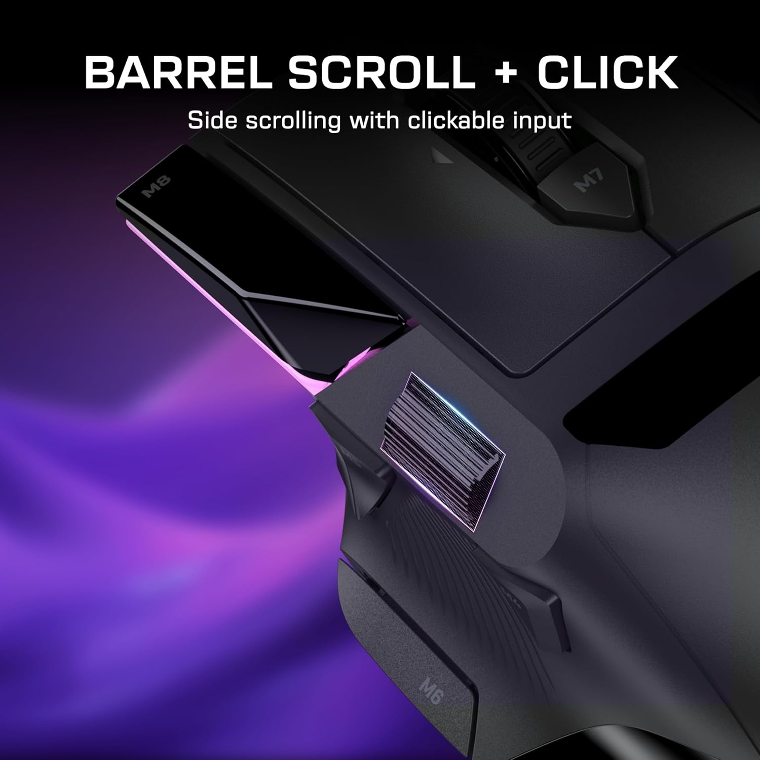 image:imageTurtle Beach Command Series MC7 Wireless Gaming Mouse BuiltIn Touchscreen Command Display True 8K Polling OwlEye 30K DPI Optical Sensor TriMode Connectivity Titan Optical Switches Charge DockMC5 Wireless Mouse