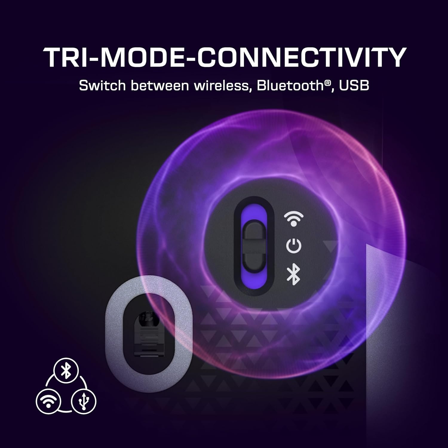image:imageTurtle Beach Command Series MC7 Wireless Gaming Mouse BuiltIn Touchscreen Command Display True 8K Polling OwlEye 30K DPI Optical Sensor TriMode Connectivity Titan Optical Switches Charge DockMC5 Wireless Mouse